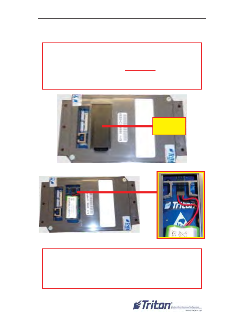 Important, T7 pci-epp b | Triton ARGO User Manual User Manual | Page 88 / 97
