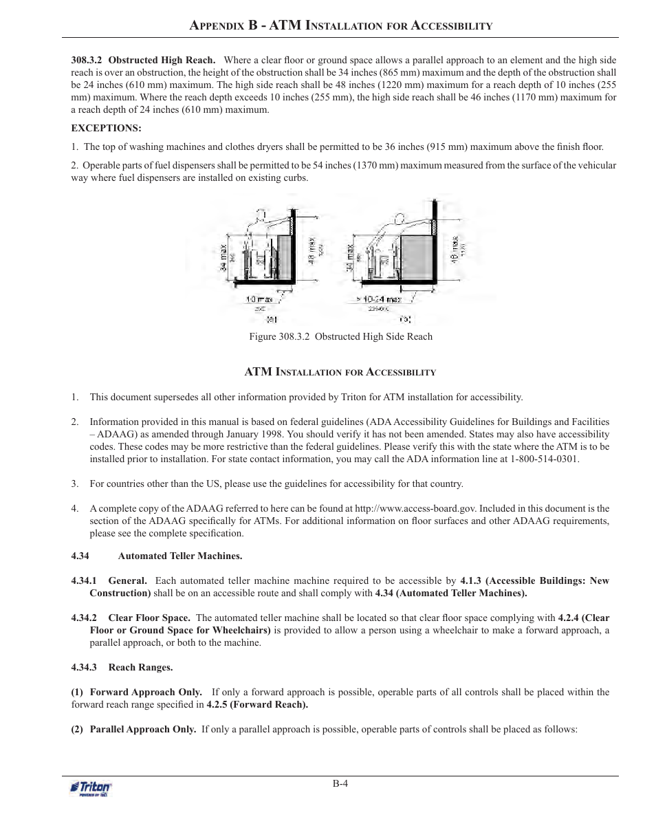 B - atm i | Triton ARGO G60 Installation Manual User Manual | Page 27 / 31