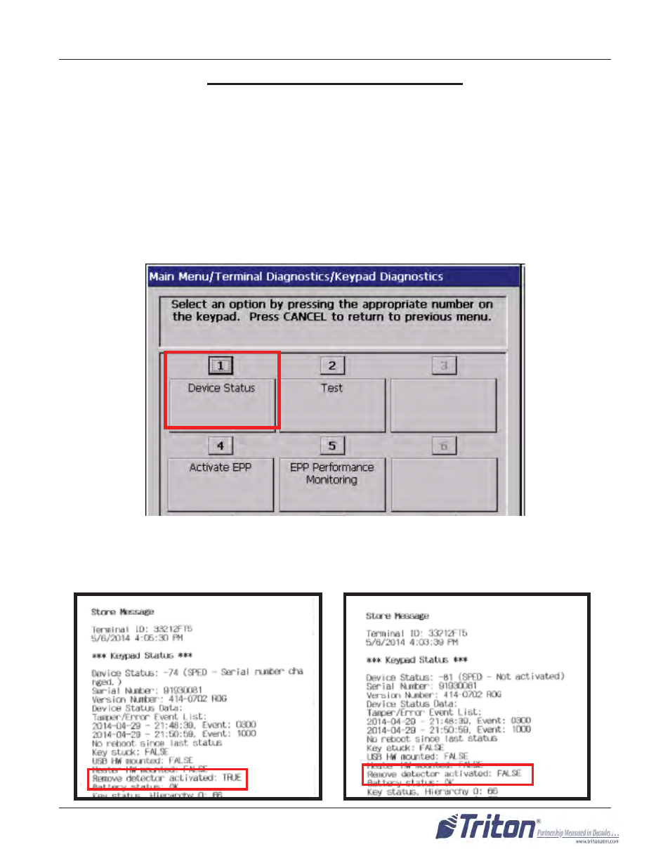 Prior to t9 keypad activation | Triton FT5000 X2 User Manual User Manual | Page 57 / 105