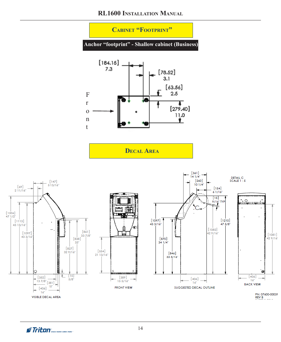 Triton RL1600 Installation Manual User Manual | Page 14 / 41