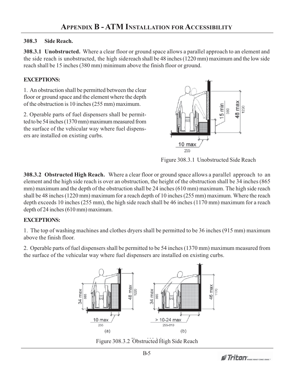 B - atm i | Triton RL1600 Installation Manual User Manual | Page 34 / 41