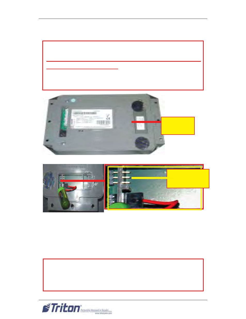 Caution | Triton RL1600 User Manual User Manual | Page 62 / 72