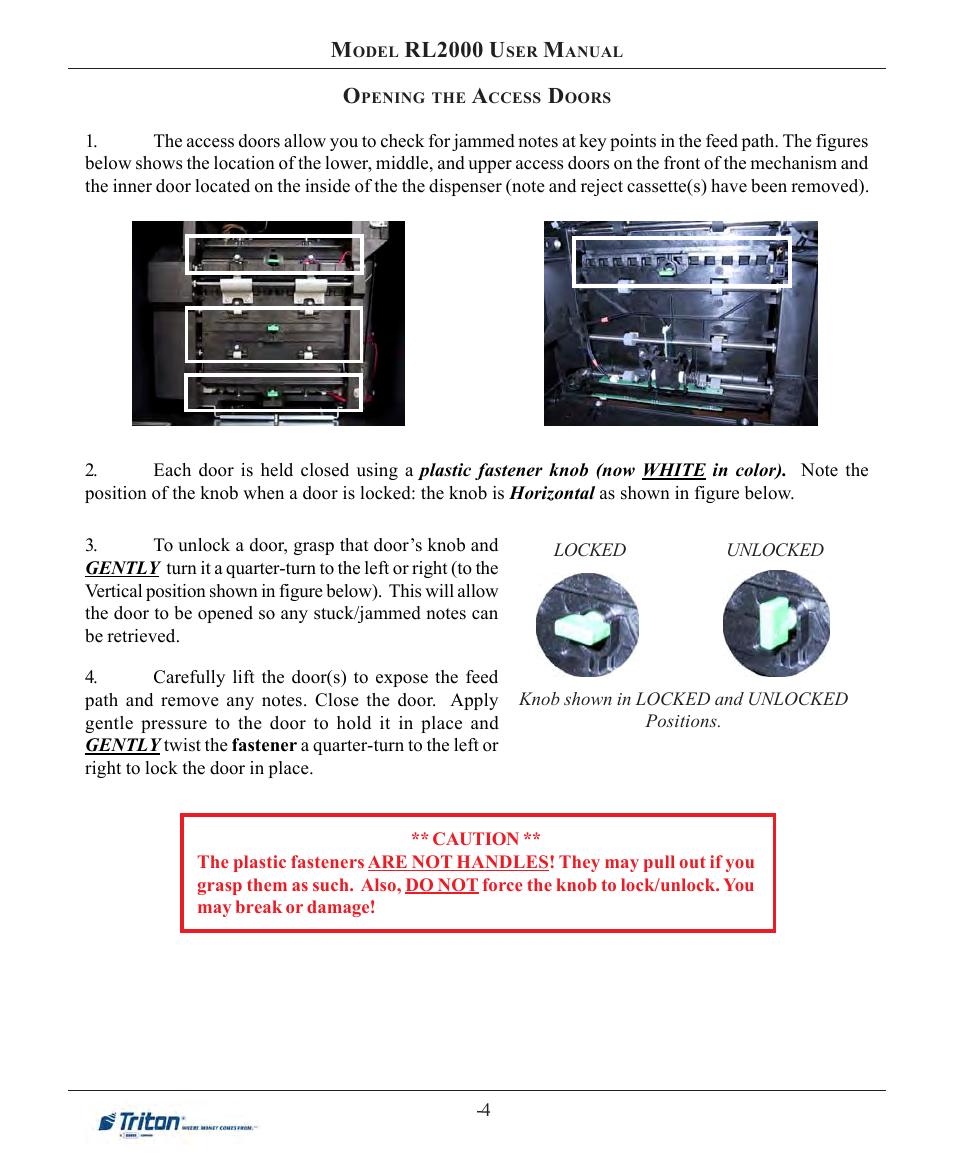 Triton RL2000 User Manual User Manual | Page 62 / 124