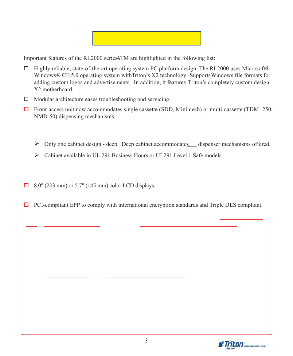 Triton RL2000 User Manual User Manual | Page 7 / 124