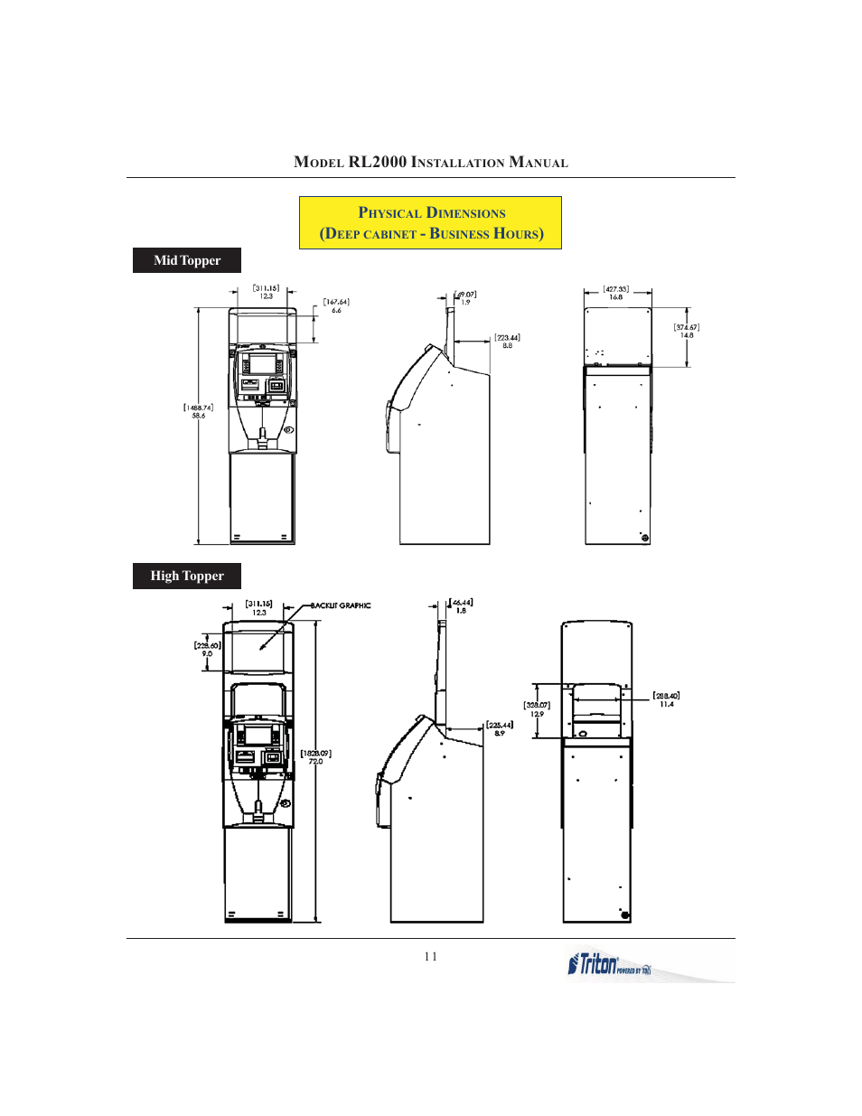 Triton RL2000 Installation Manual User Manual | Page 11 / 45