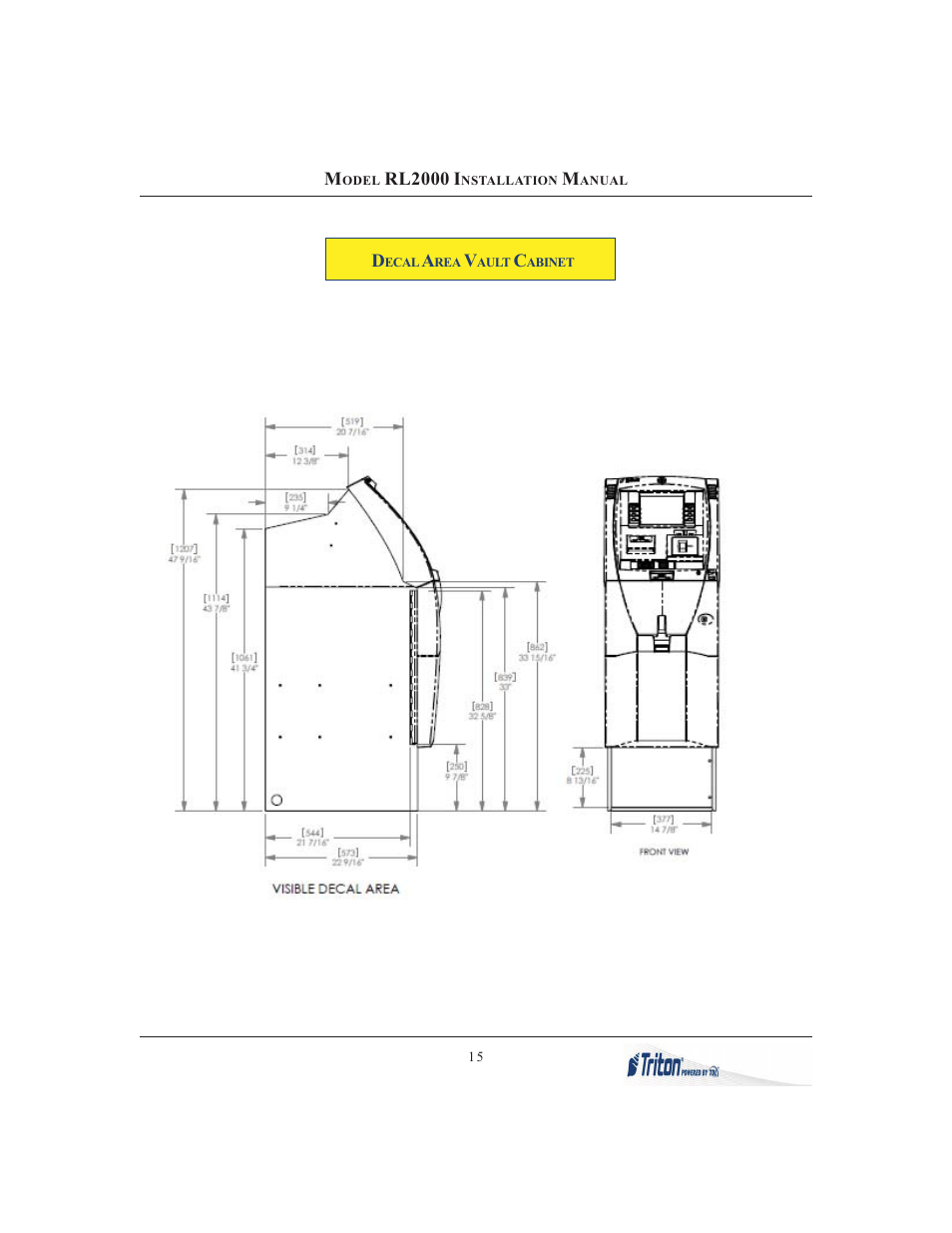 Triton RL2000 Installation Manual User Manual | Page 15 / 45