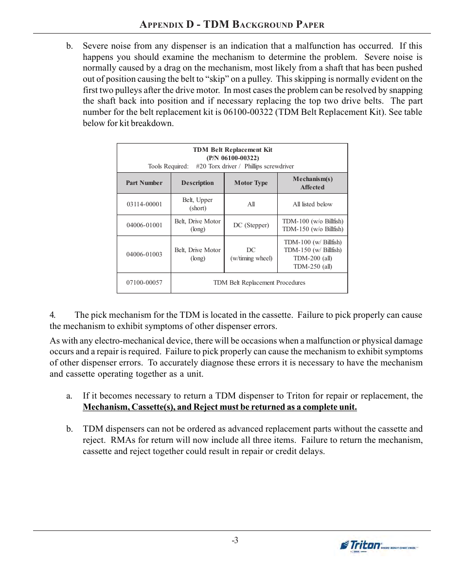 D - tdm b | Triton RL5000 X2 Series User Manual User Manual | Page 59 / 122