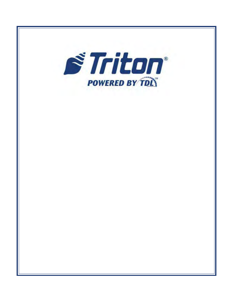 Triton RL5000 X2 Series Installation Manual User Manual | 55 pages