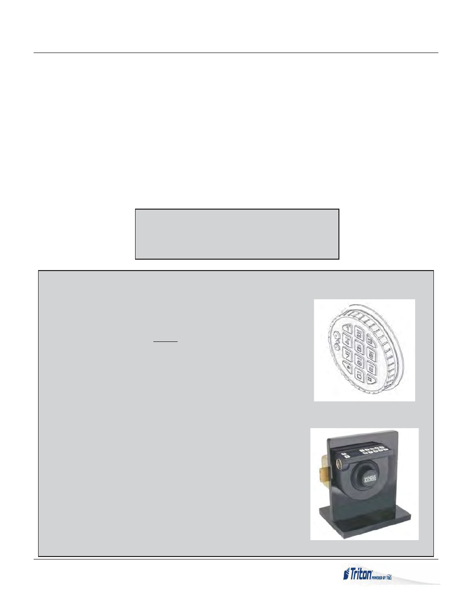 Warning | Triton RL5000 X2 Series Installation Manual User Manual | Page 25 / 55