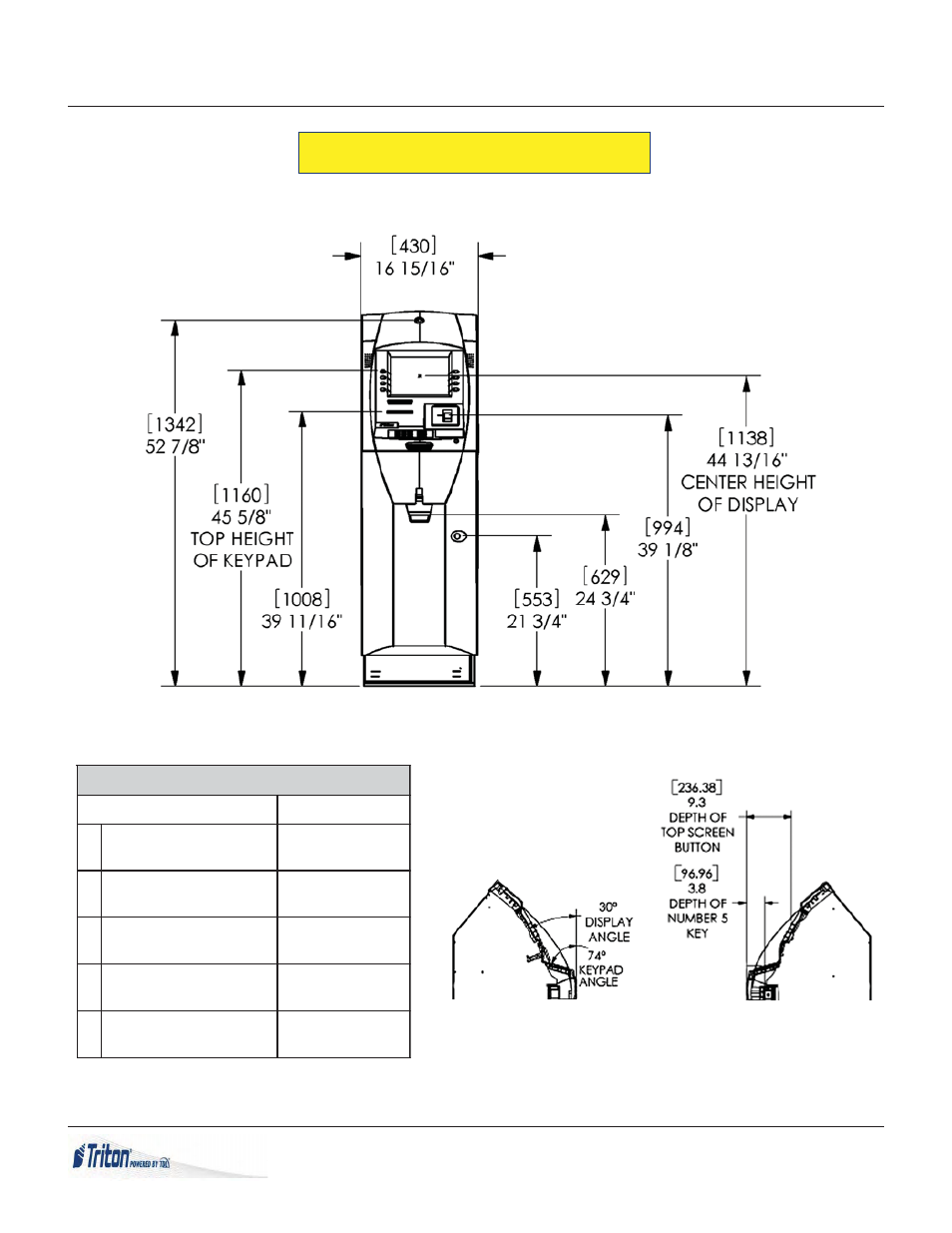 Generation 2 cabinet and vault | Triton RL5000 X2 Series Installation Manual User Manual | Page 8 / 55