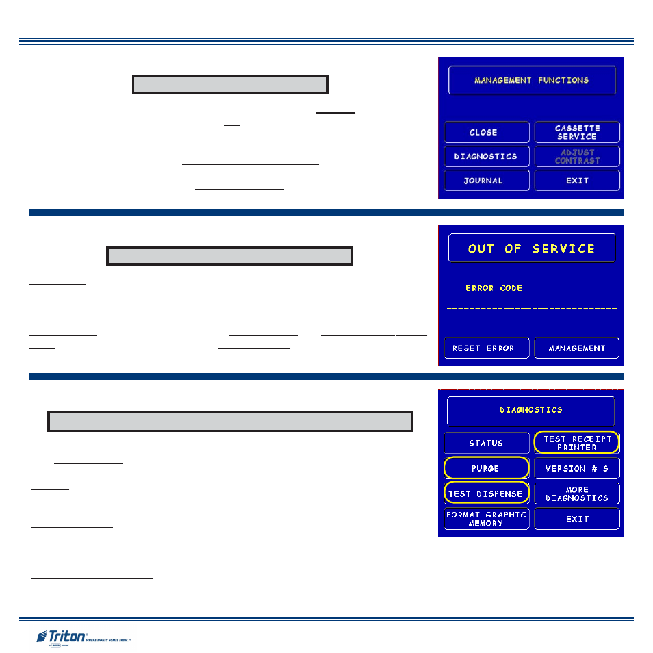 Triton 8100 Quick Reference Guide User Manual | Page 2 / 6