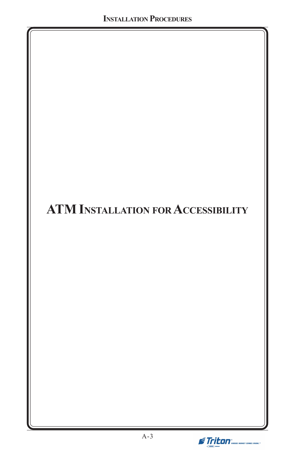 Atm i | Triton 8100 User/Installation Manual User Manual | Page 115 / 150