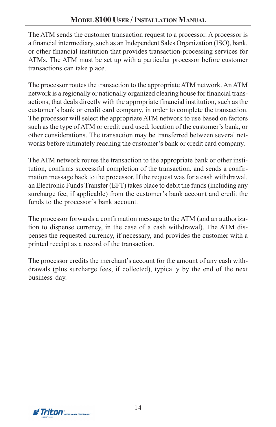 8100 u | Triton 8100 User/Installation Manual User Manual | Page 32 / 150