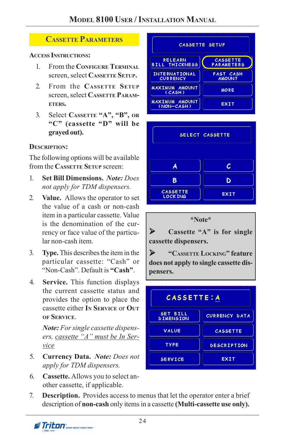 8100 u | Triton 8100 User/Installation Manual User Manual | Page 42 / 150