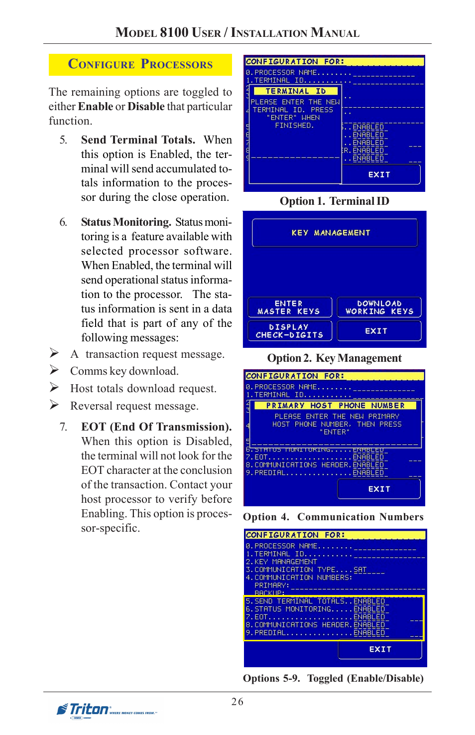 8100 u | Triton 8100 User/Installation Manual User Manual | Page 44 / 150