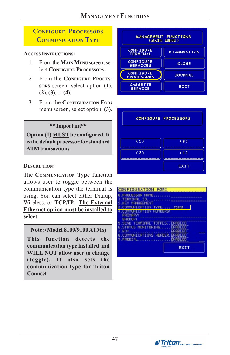 Triton 8100 User/Installation Manual User Manual | Page 65 / 150