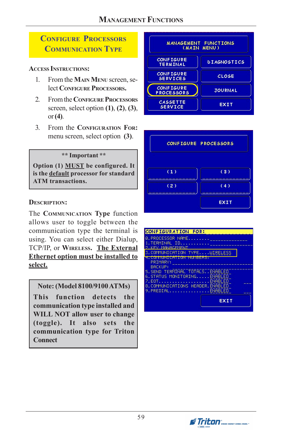 Triton 8100 User/Installation Manual User Manual | Page 77 / 150