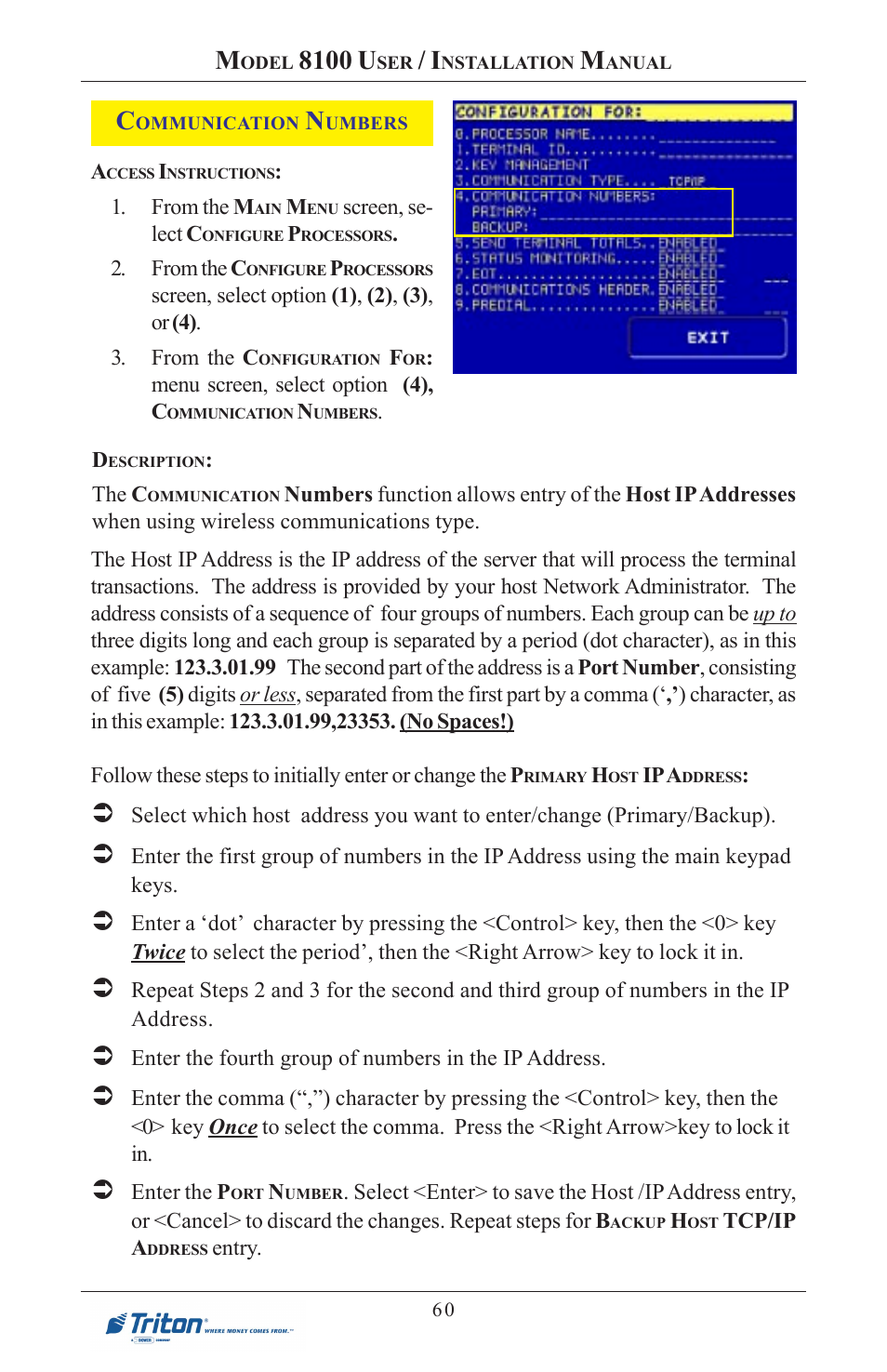 8100 u | Triton 8100 User/Installation Manual User Manual | Page 78 / 150