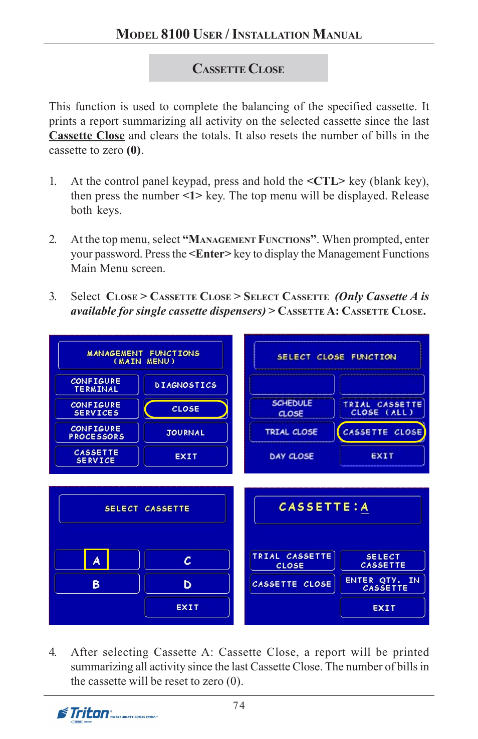 8100 u | Triton 8100 User/Installation Manual User Manual | Page 92 / 150
