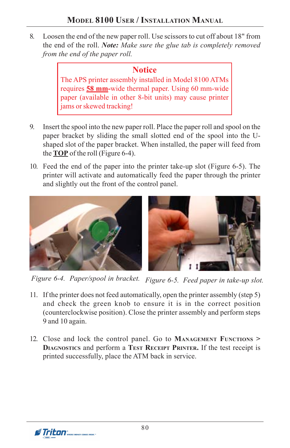 8100 u, Notice | Triton 8100 User/Installation Manual User Manual | Page 98 / 150