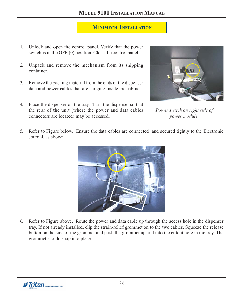 9100 i | Triton 9100 Installation Manual User Manual | Page 26 / 50