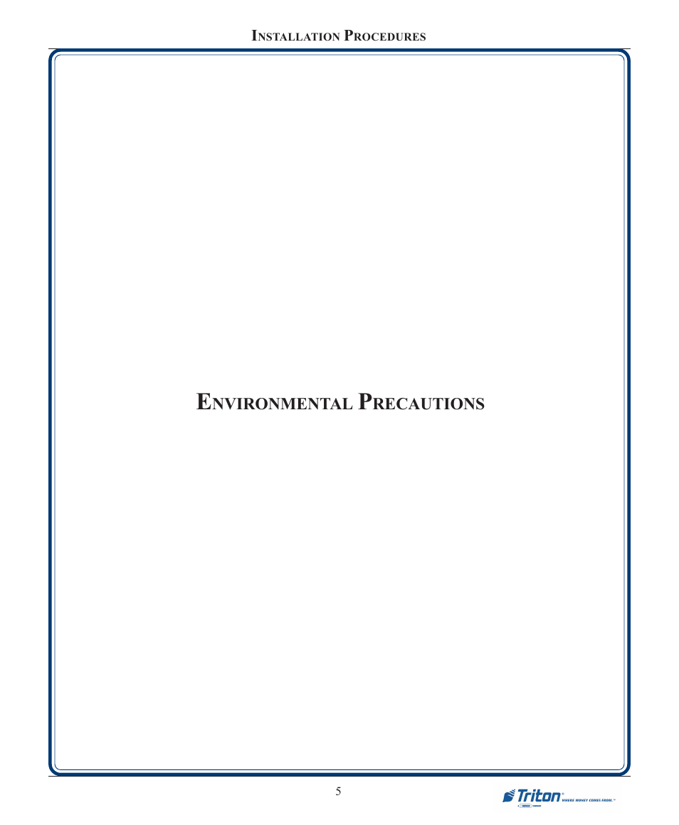 Triton 9100 Installation Manual User Manual | Page 5 / 50