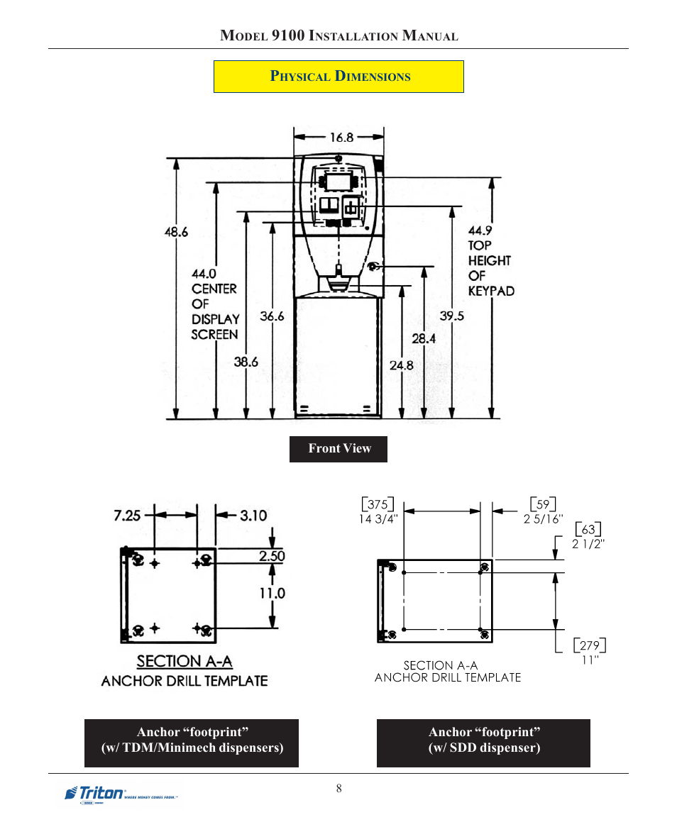 9100 i | Triton 9100 Installation Manual User Manual | Page 8 / 50