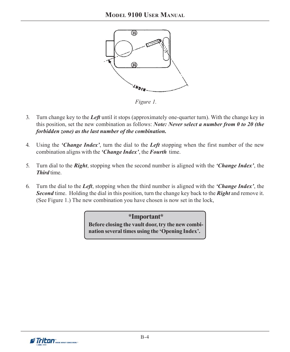 9100 u, Important | Triton 9100 User Manual User Manual | Page 106 / 172