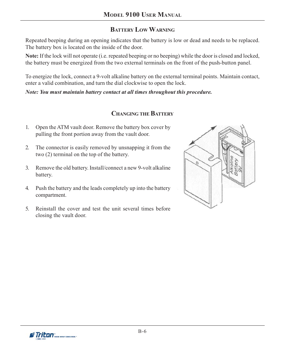 9100 u | Triton 9100 User Manual User Manual | Page 108 / 172