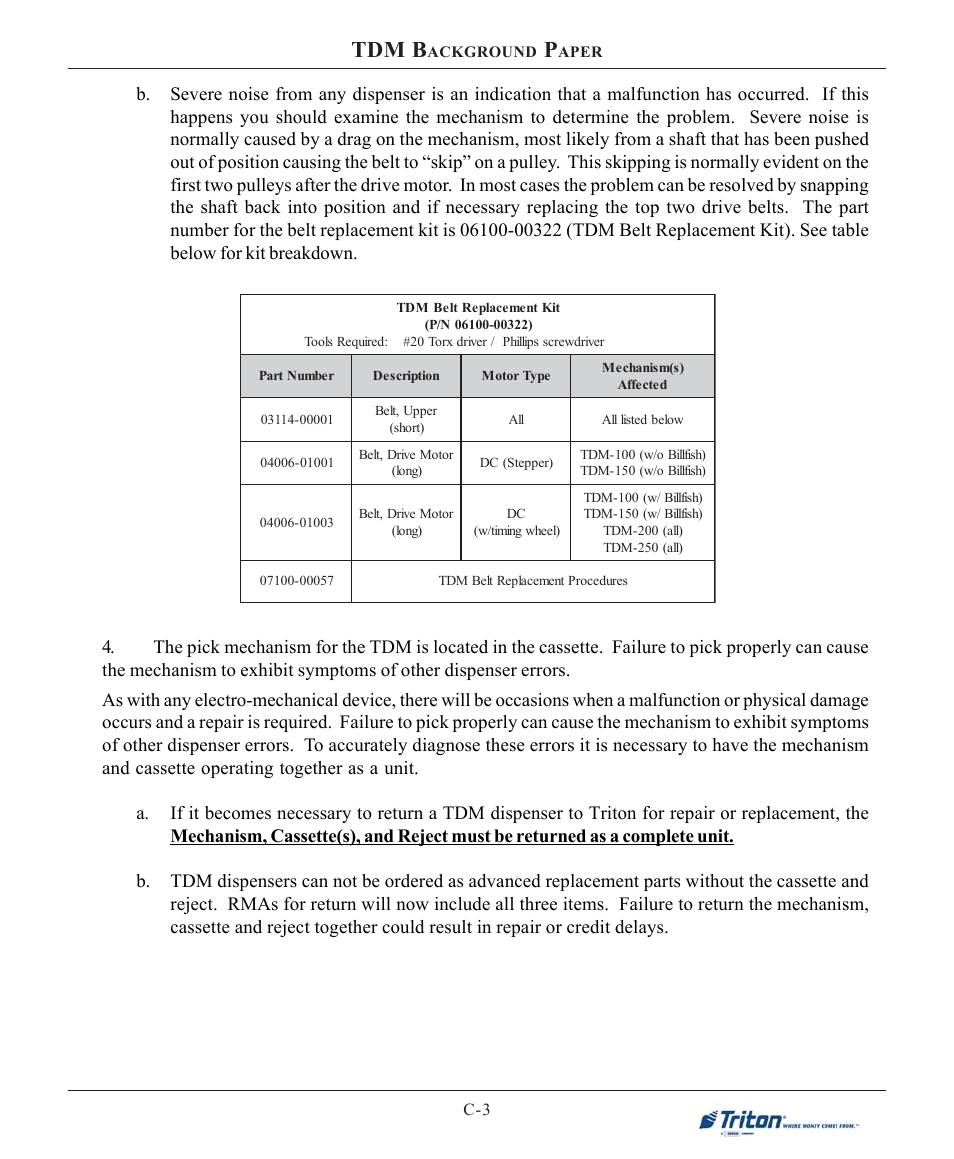 Tdm b | Triton 9100 User Manual User Manual | Page 111 / 172