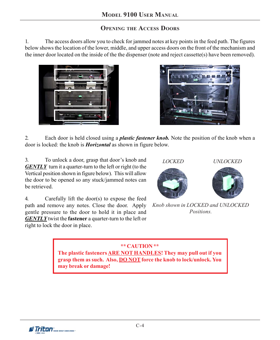 9100 u | Triton 9100 User Manual User Manual | Page 112 / 172