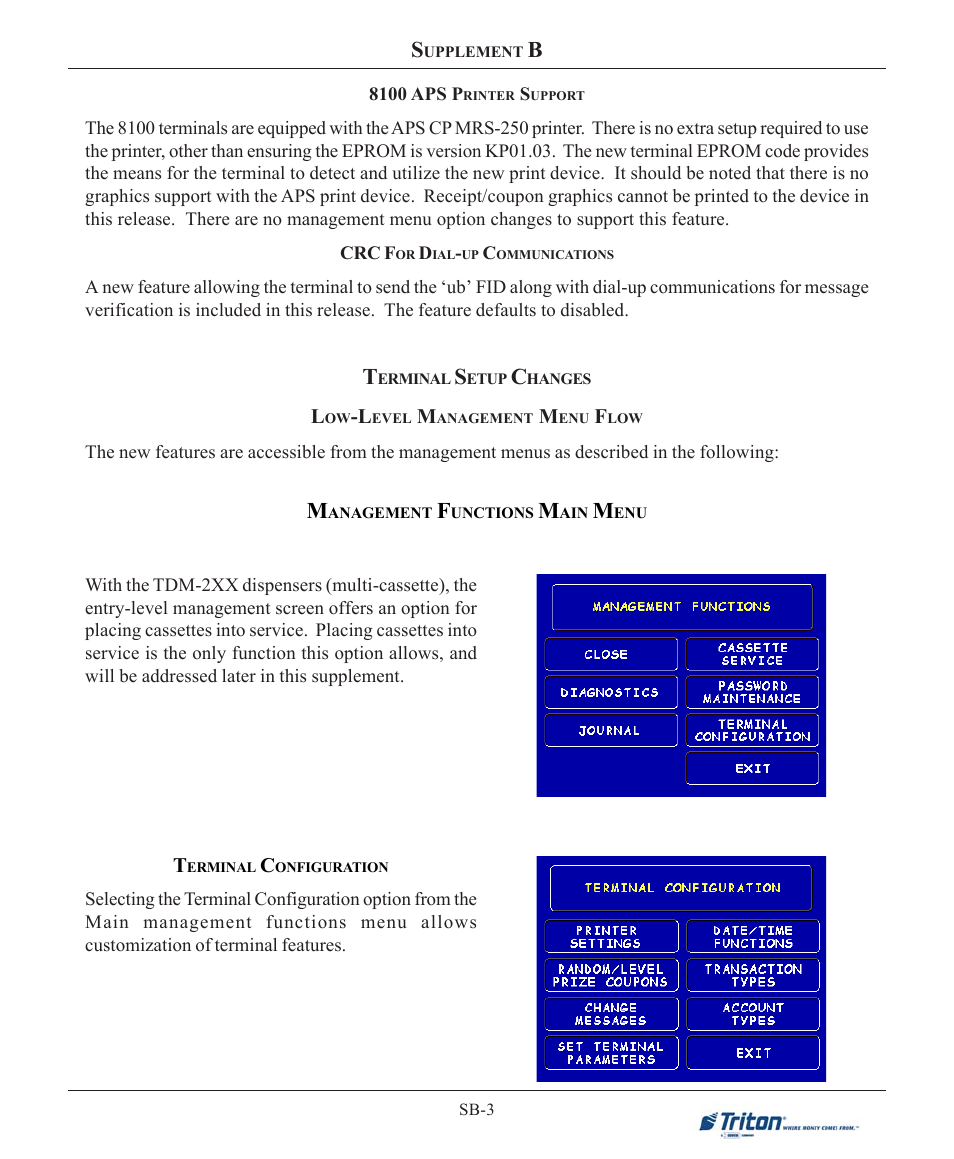 Triton 9100 User Manual User Manual | Page 127 / 172