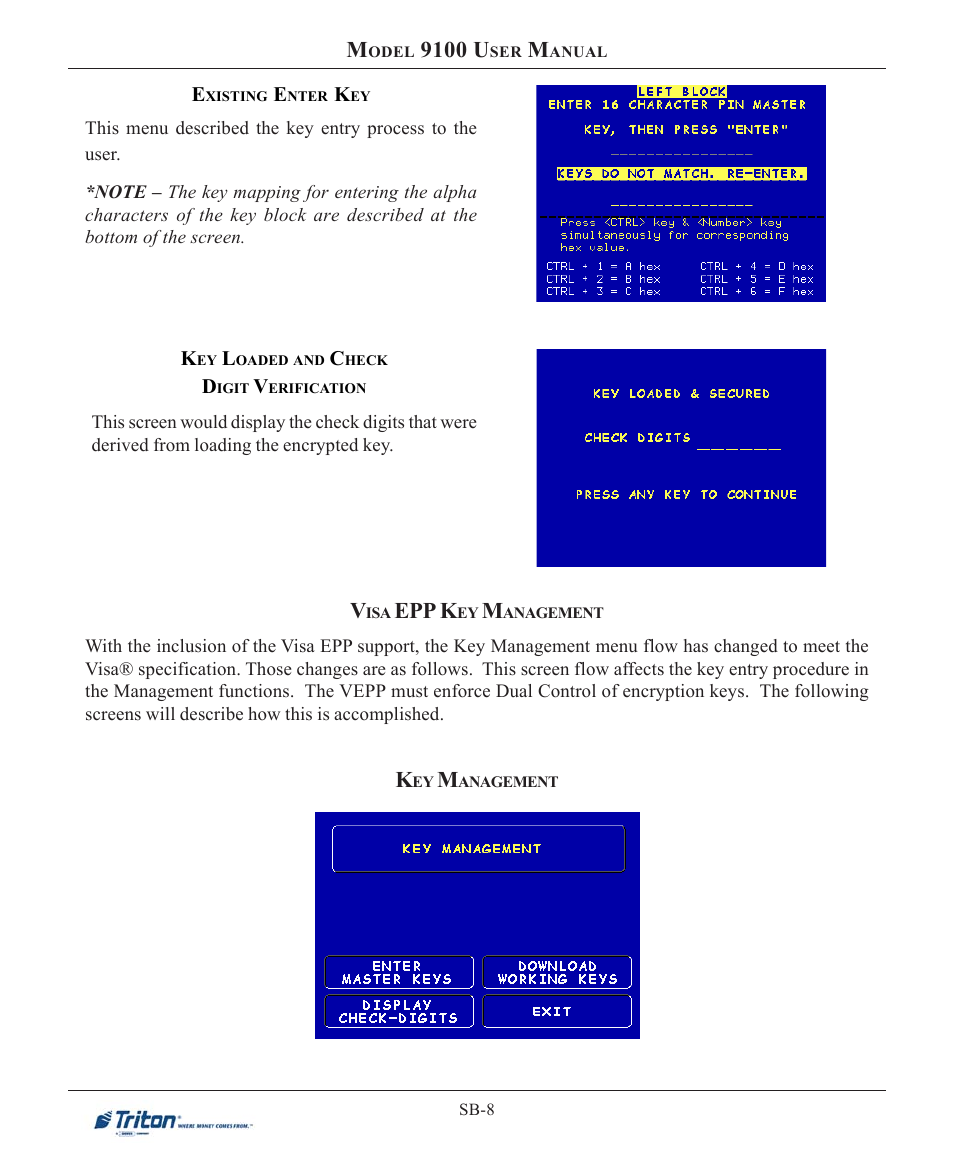 9100 u, Epp k | Triton 9100 User Manual User Manual | Page 132 / 172