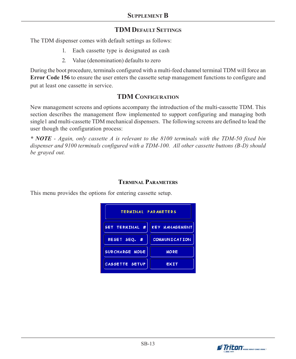 Tdm d, Tdm c | Triton 9100 User Manual User Manual | Page 137 / 172