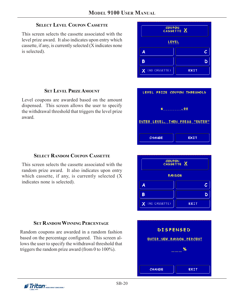 9100 u | Triton 9100 User Manual User Manual | Page 144 / 172