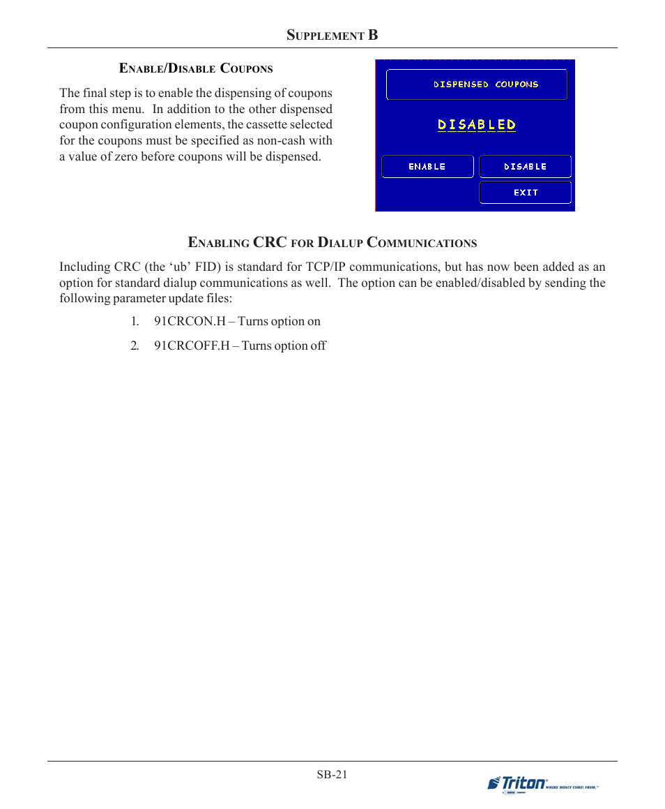 Triton 9100 User Manual User Manual | Page 145 / 172