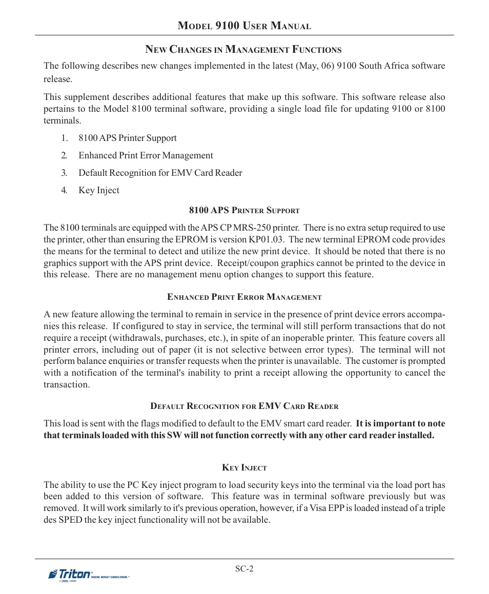 9100 u | Triton 9100 User Manual User Manual | Page 148 / 172