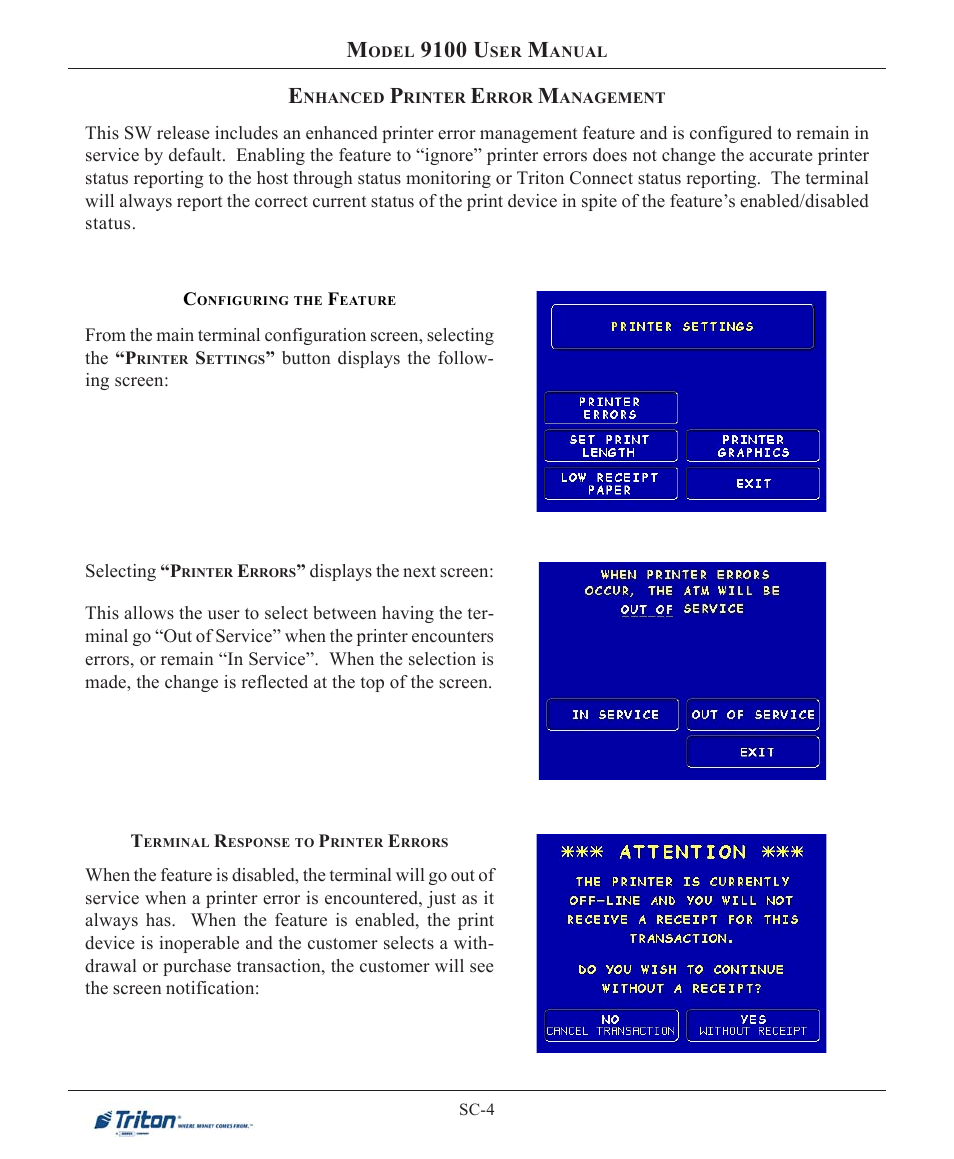 9100 u | Triton 9100 User Manual User Manual | Page 150 / 172