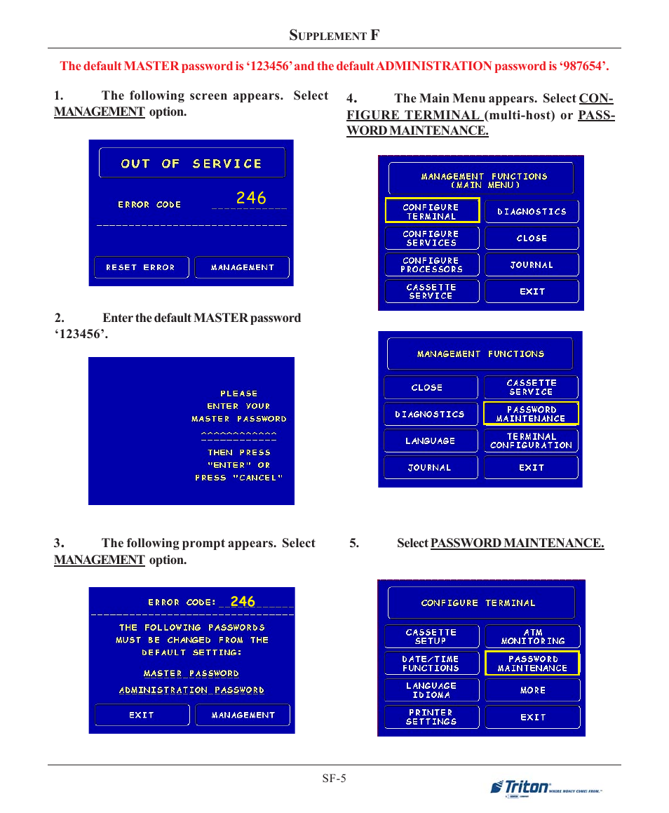 Triton 9100 User Manual User Manual | Page 171 / 172