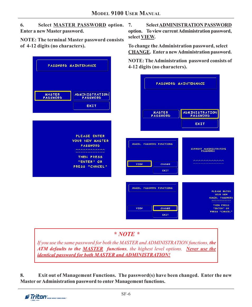 9100 u | Triton 9100 User Manual User Manual | Page 172 / 172