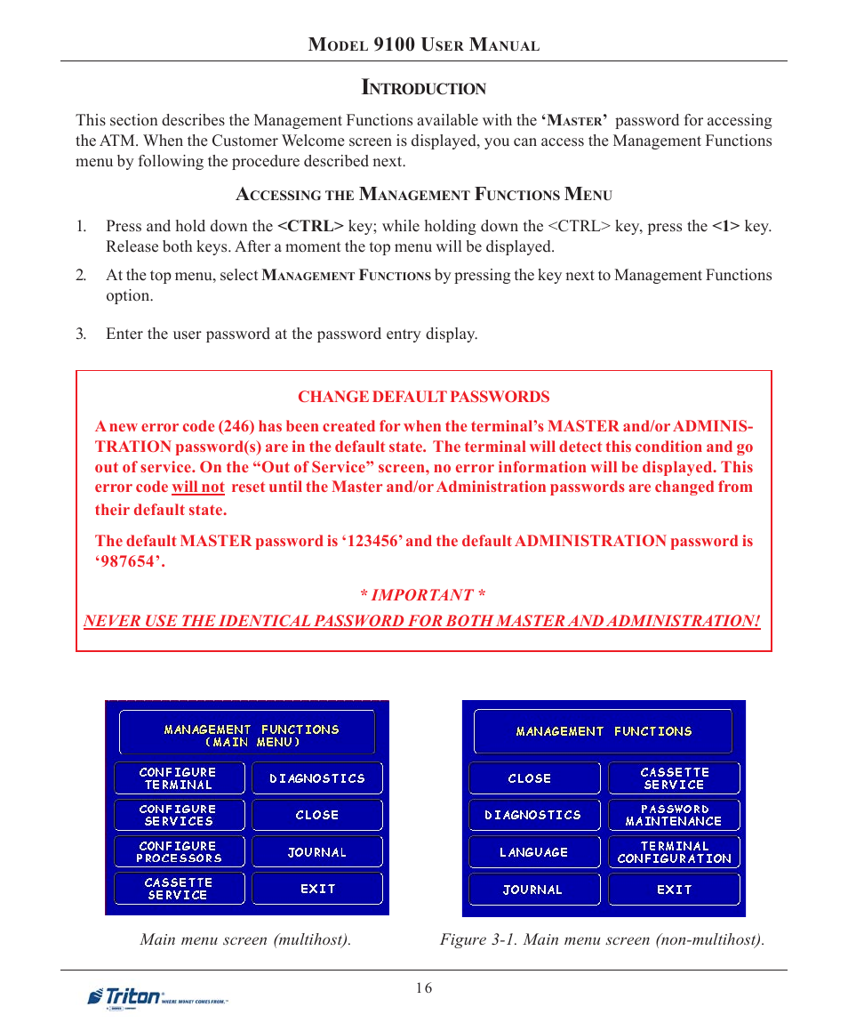 9100 u | Triton 9100 User Manual User Manual | Page 24 / 172