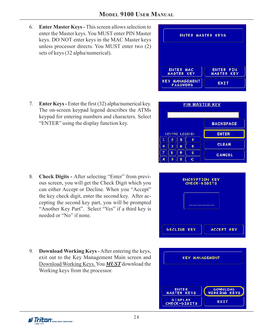 9100 u | Triton 9100 User Manual User Manual | Page 36 / 172