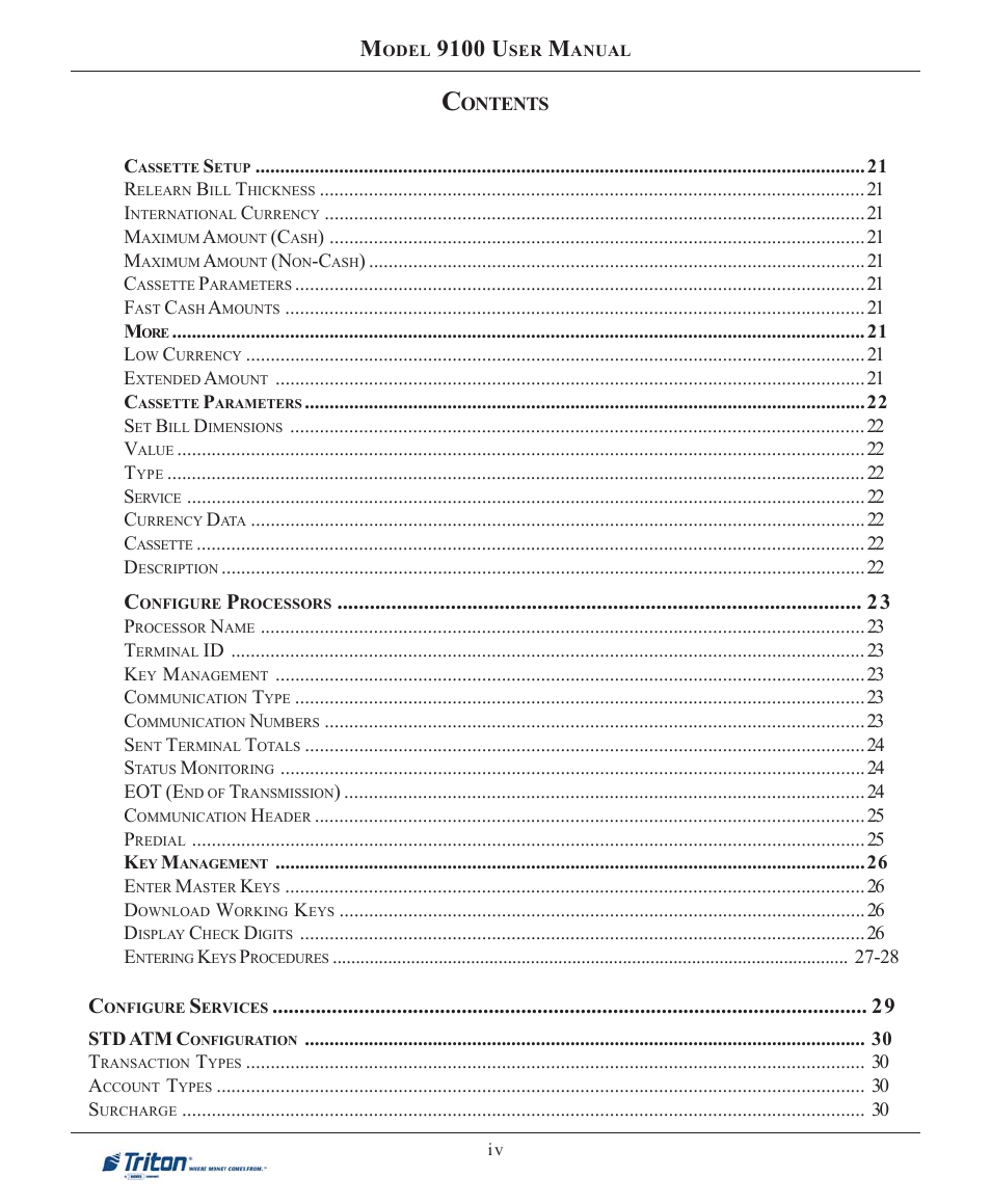 9100 u | Triton 9100 User Manual User Manual | Page 4 / 172
