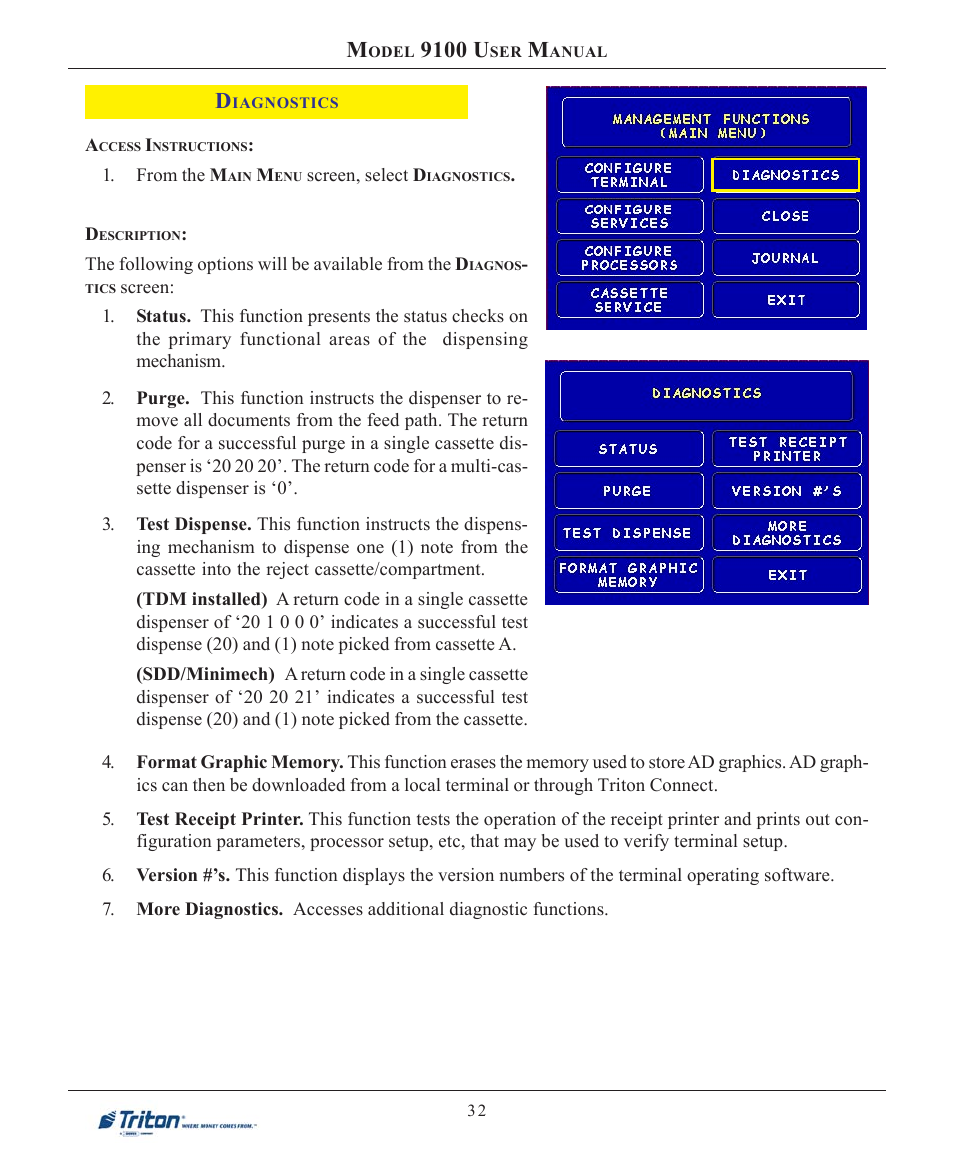 9100 u | Triton 9100 User Manual User Manual | Page 40 / 172