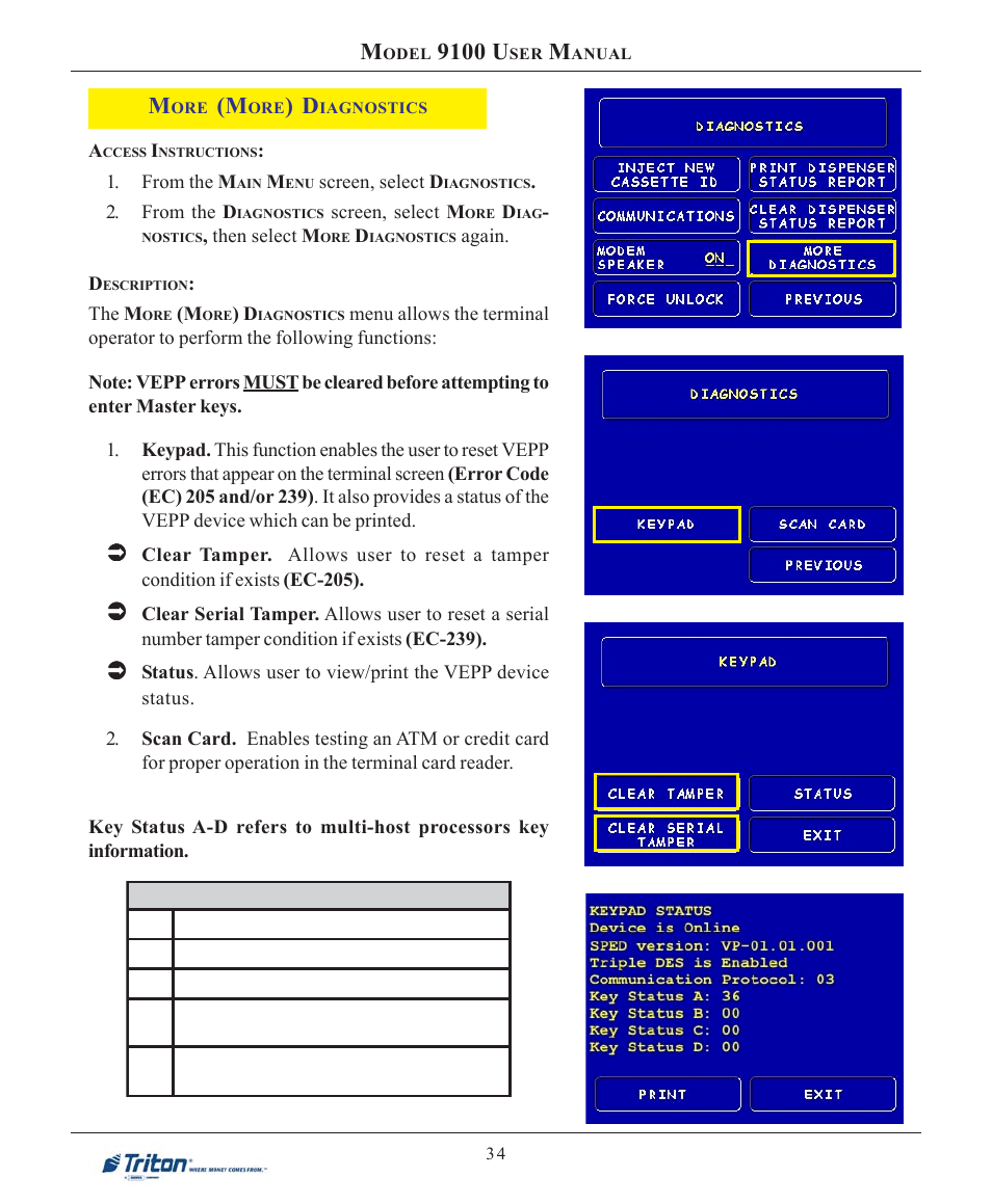 9100 u | Triton 9100 User Manual User Manual | Page 42 / 172