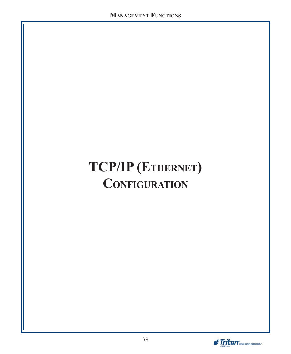 Tcp/ip (e | Triton 9100 User Manual User Manual | Page 47 / 172