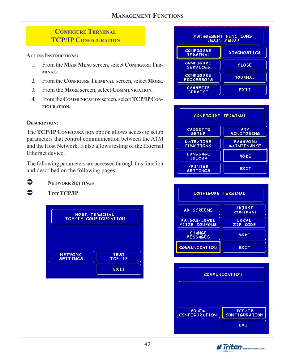 Tcp/ip c | Triton 9100 User Manual User Manual | Page 51 / 172