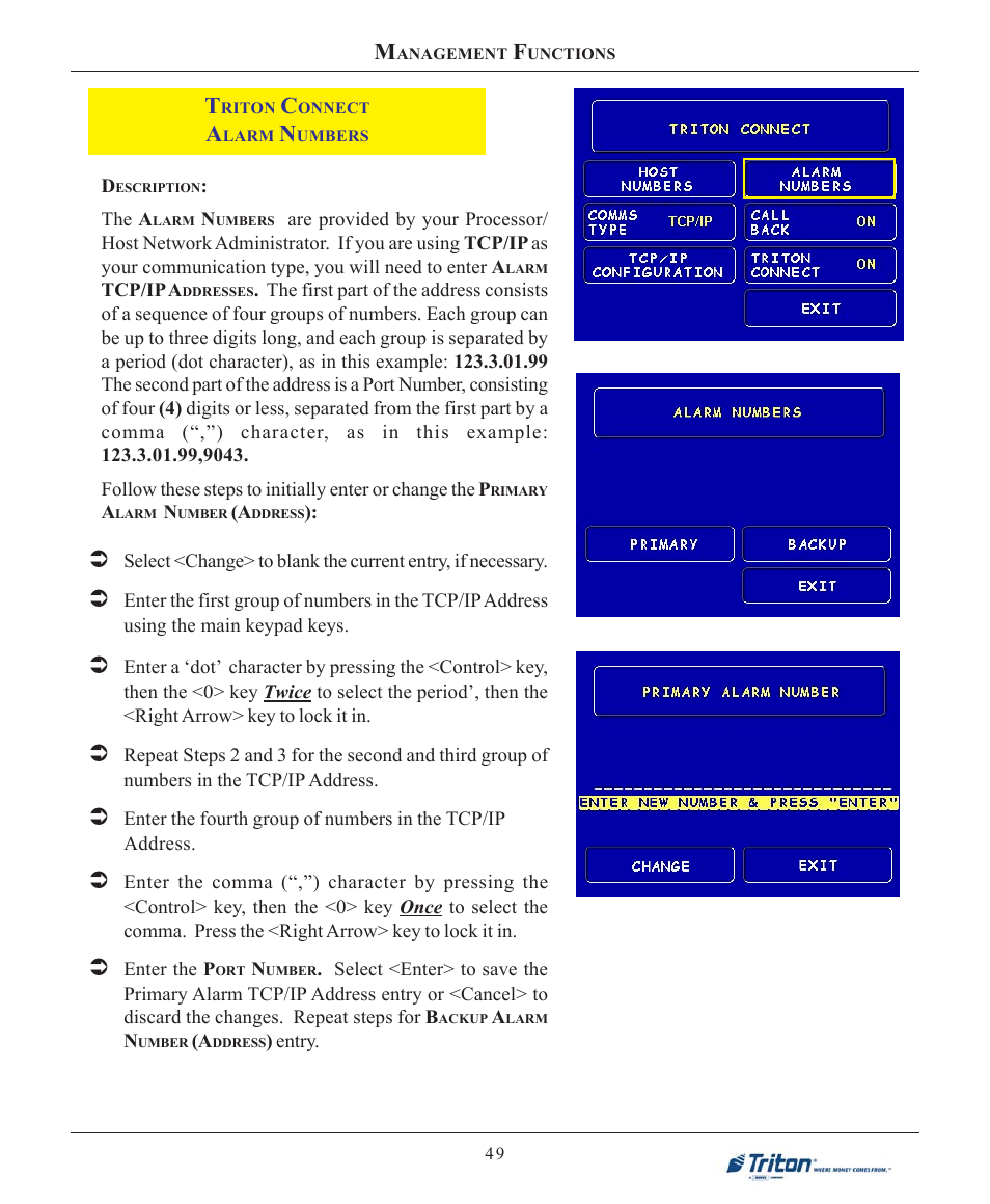 Triton 9100 User Manual User Manual | Page 57 / 172