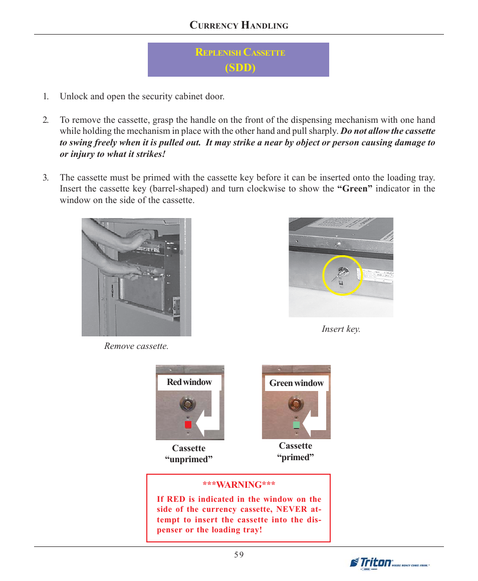 Sdd) | Triton 9100 User Manual User Manual | Page 67 / 172