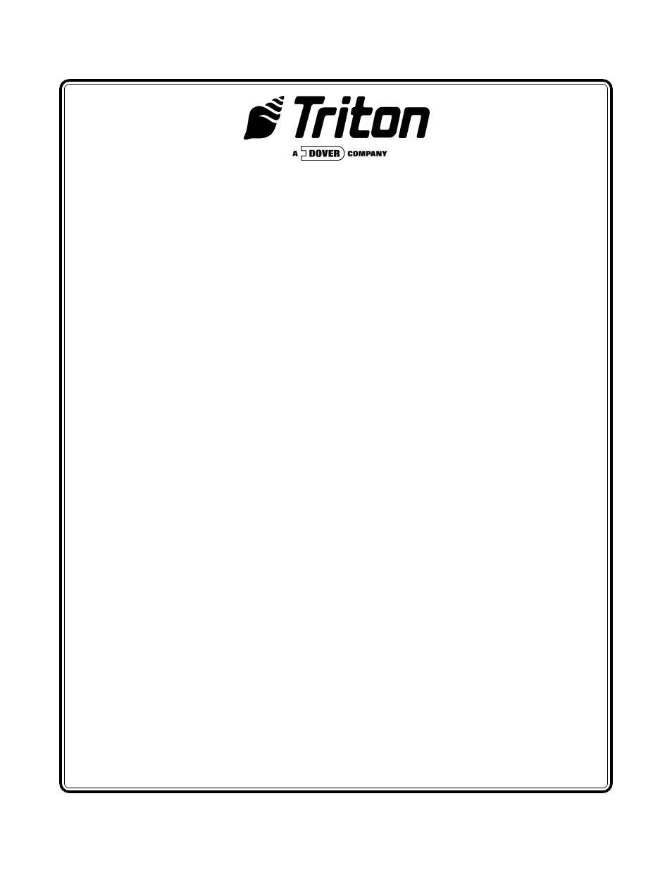 Triton 9100 Electronic Lock Installation Manual User Manual | 8 pages